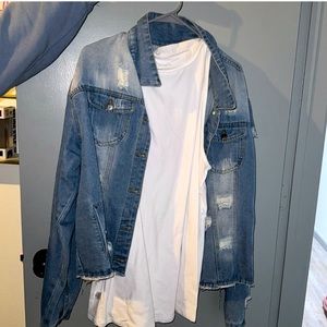 Jacket & white shirt